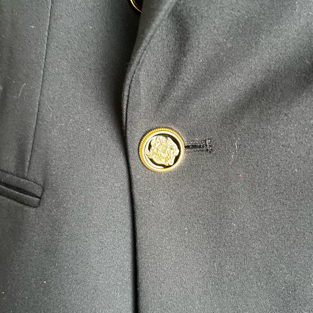 Zara Women's Double-Breasted Navy Blazer - Picture 2 of 3